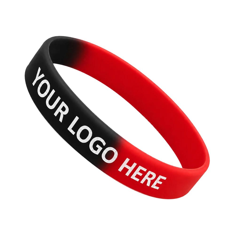 Custom Segmented Silicone Wristbands